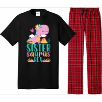 Sister Saurus Rex Dinosaur Dino Design Pajama Set