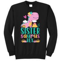 Sister Saurus Rex Dinosaur Dino Design Tall Sweatshirt