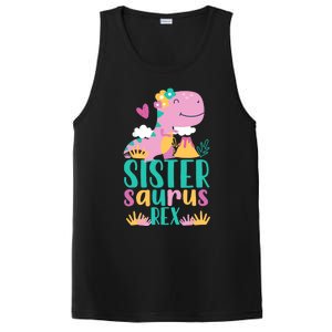 Sister Saurus Rex Dinosaur Dino Design PosiCharge Competitor Tank