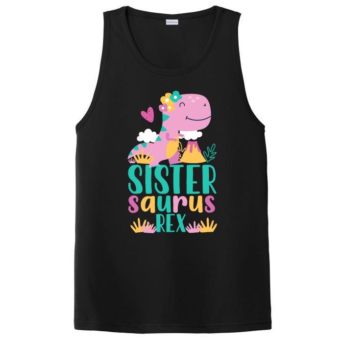 Sister Saurus Rex Dinosaur Dino Design PosiCharge Competitor Tank