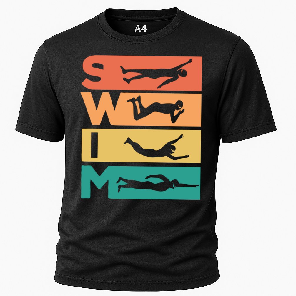 Swim Swimmers Retrol Cooling Performance Crew T-Shirt