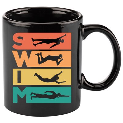 Swim Swimmers Retrol 11oz C Handle Ceramic Mug