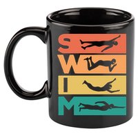 Swim Swimmers Retrol 11oz C Handle Ceramic Mug