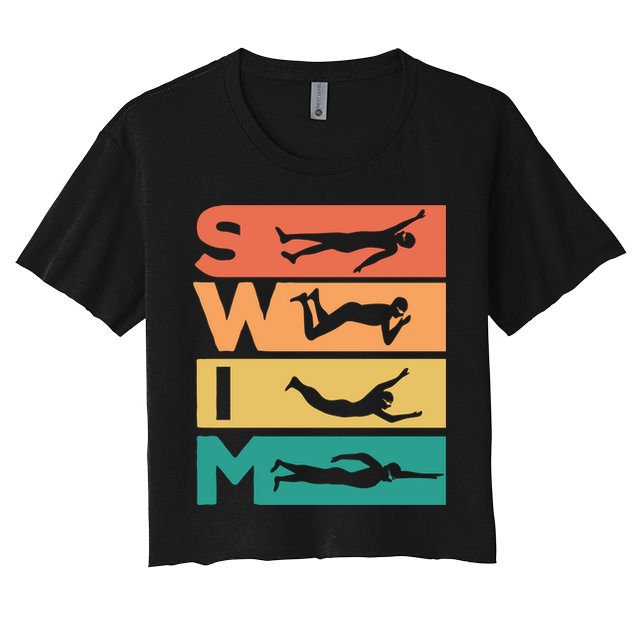 Swim Swimmers Retrol Women's Crop Top Tee