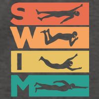 Swim Swimmers Retrol Vector Backpack