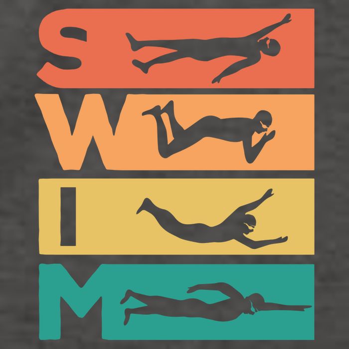 Swim Swimmers Retrol Vector Backpack