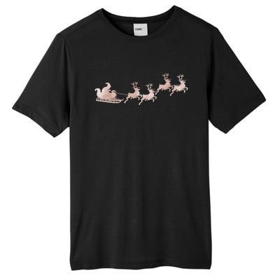 Santa Sleigh Rose Vintage Reindeer Xmas Xmas Winter Gift Tall Fusion ChromaSoft Performance T-Shirt