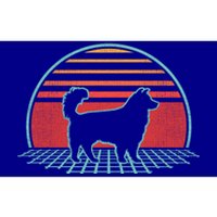 Shetland Sheepdog Retro Vintage Dog Lover 80s Style Gift Bumper Sticker