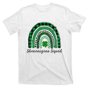 Shenanigans Squad Rainbow Leopard St Patricks Green T-Shirt