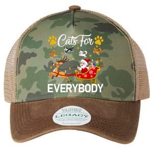 Santa Sleigh Reindeer Xmas Cats For Everybody Christmas Cute Gift Legacy Tie Dye Trucker Hat