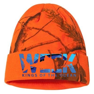 Shark Summer Retro Vintage Kings Of The Ocean Week 2024 Kati Licensed 12" Camo Beanie