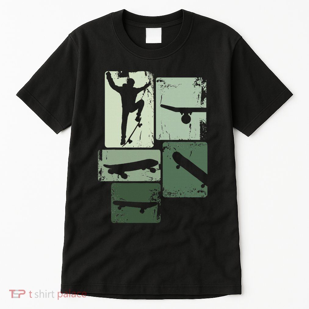 Skater Skateboarder Retro Skateboard Gift For Tall T-Shirt