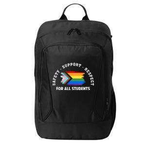 Safety Support Respect All Student LGBTQ Pride Support LGBT Human Rights City Backpack