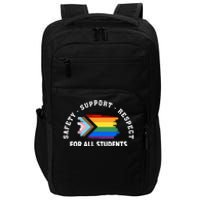 Safety Support Respect All Student LGBTQ Pride Support LGBT Human Rights Impact Tech Backpack