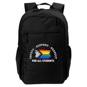 Safety Support Respect All Student LGBTQ Pride Support LGBT Human Rights Daily Commute Backpack