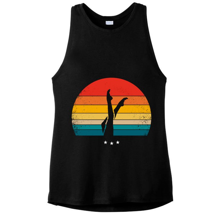 Synchronized Swimming Retro Gift Ladies PosiCharge Tri-Blend Wicking Tank