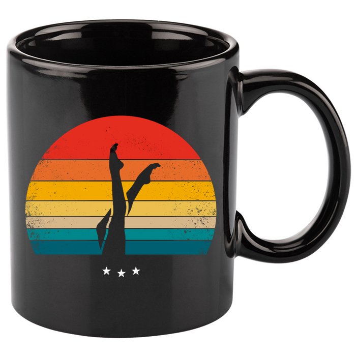 Synchronized Swimming Retro Gift 11oz C Handle Ceramic Mug
