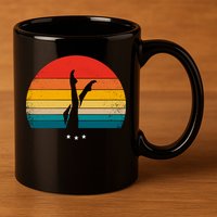 Synchronized Swimming Retro Gift 11oz C Handle Ceramic Mug
