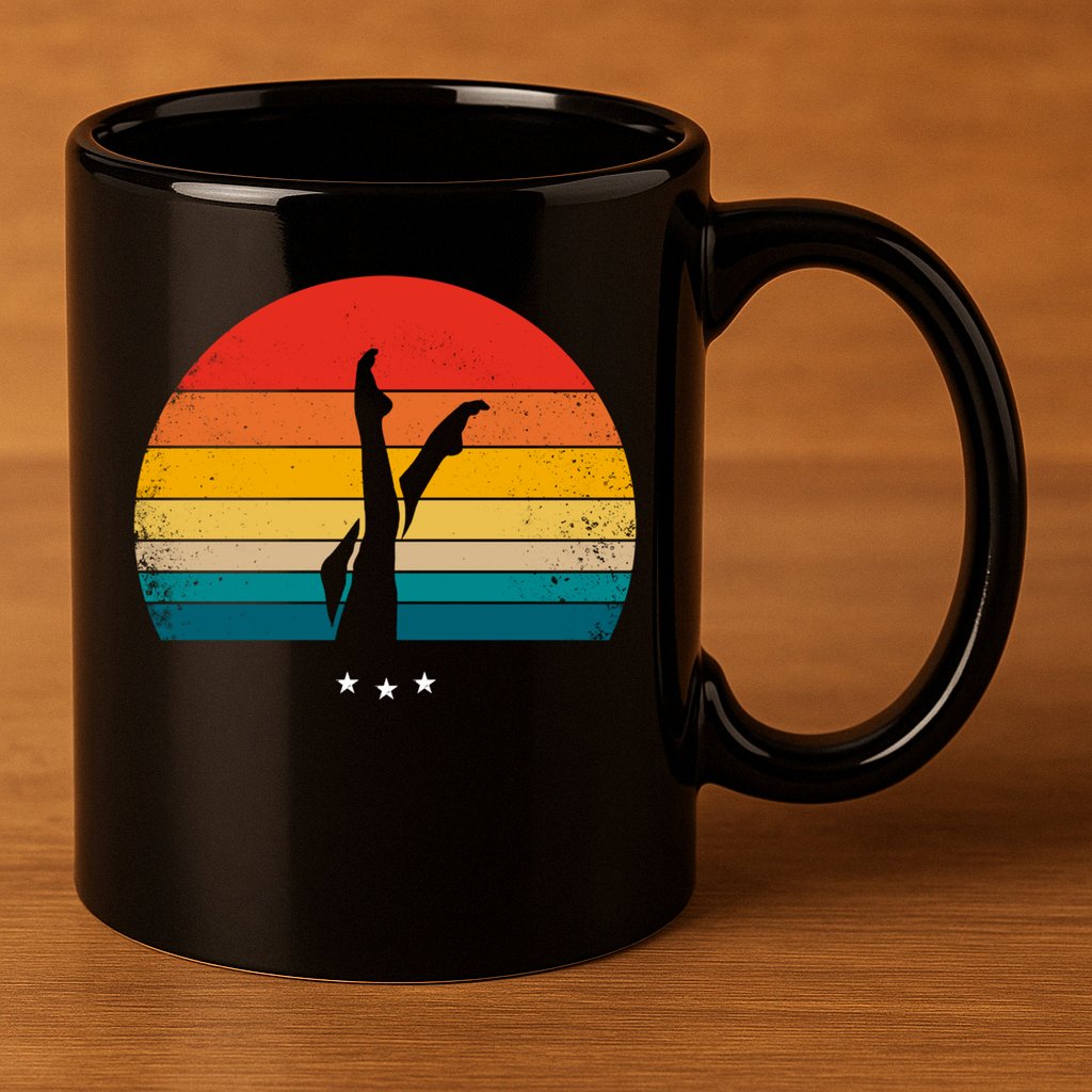 Synchronized Swimming Retro Gift 11oz C Handle Ceramic Mug