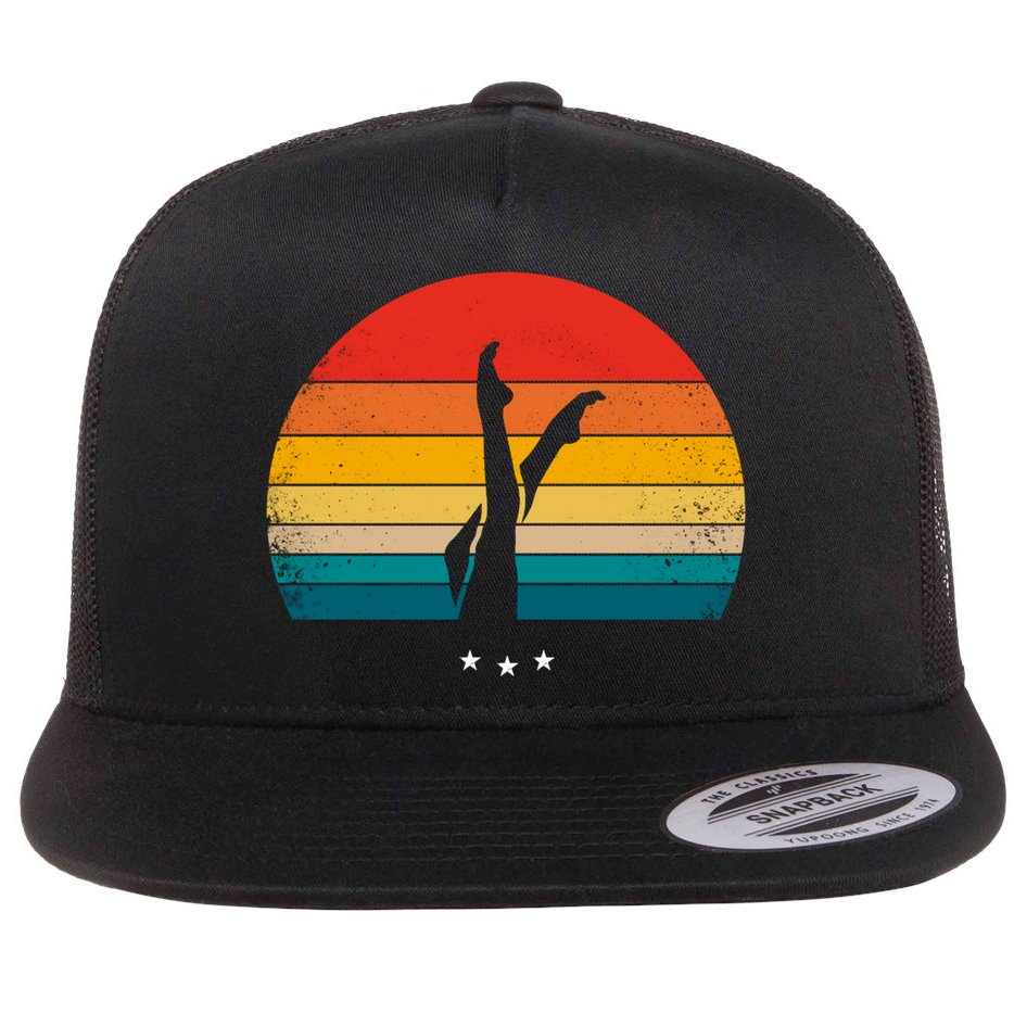 Synchronized Swimming Retro Gift Flat Bill Trucker Hat