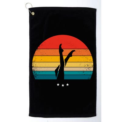 Synchronized Swimming Retro Gift Golf Towel