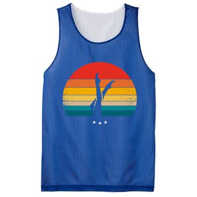 Synchronized Swimming Retro Gift Mesh Reversible Basketball Jersey Tank