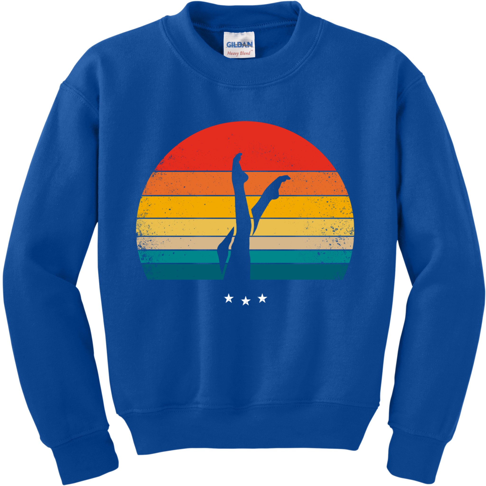 Synchronized Swimming Retro Gift Kids Sweatshirt