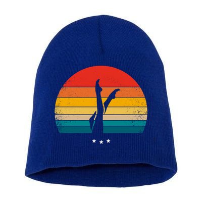Synchronized Swimming Retro Gift Short Acrylic Beanie