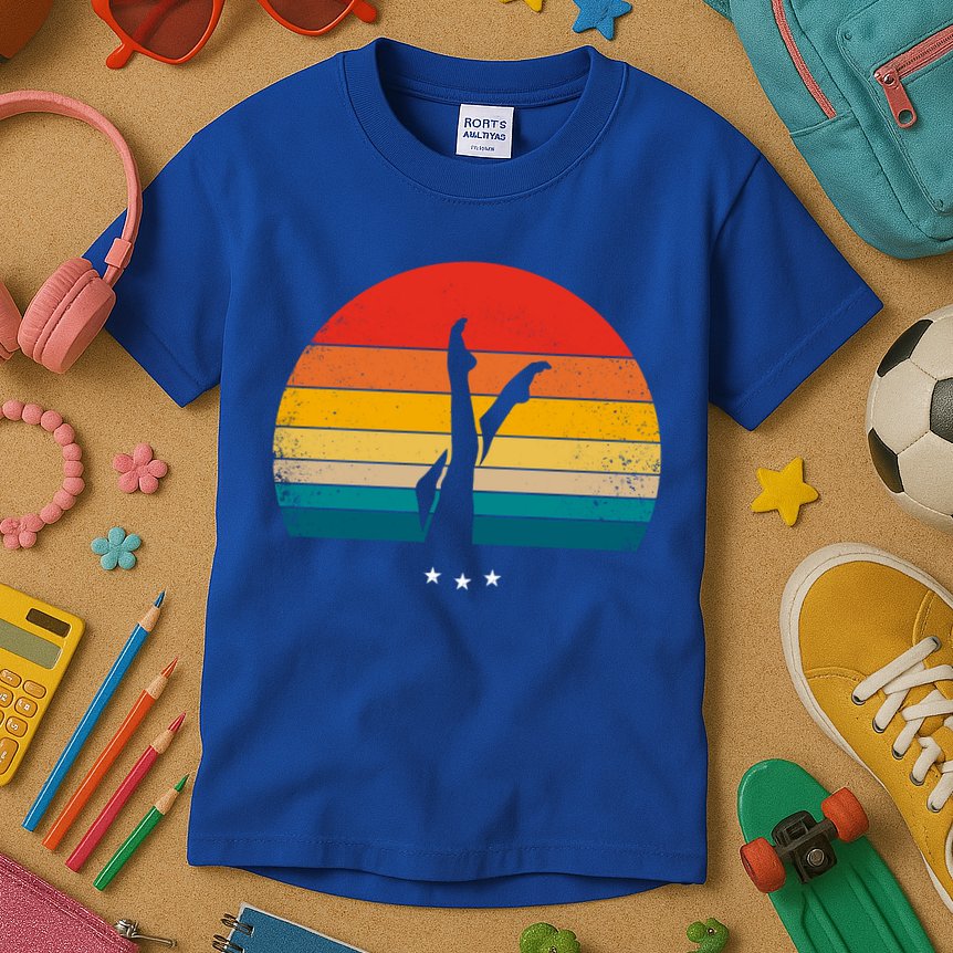 Synchronized Swimming Retro Gift Kids T-Shirt