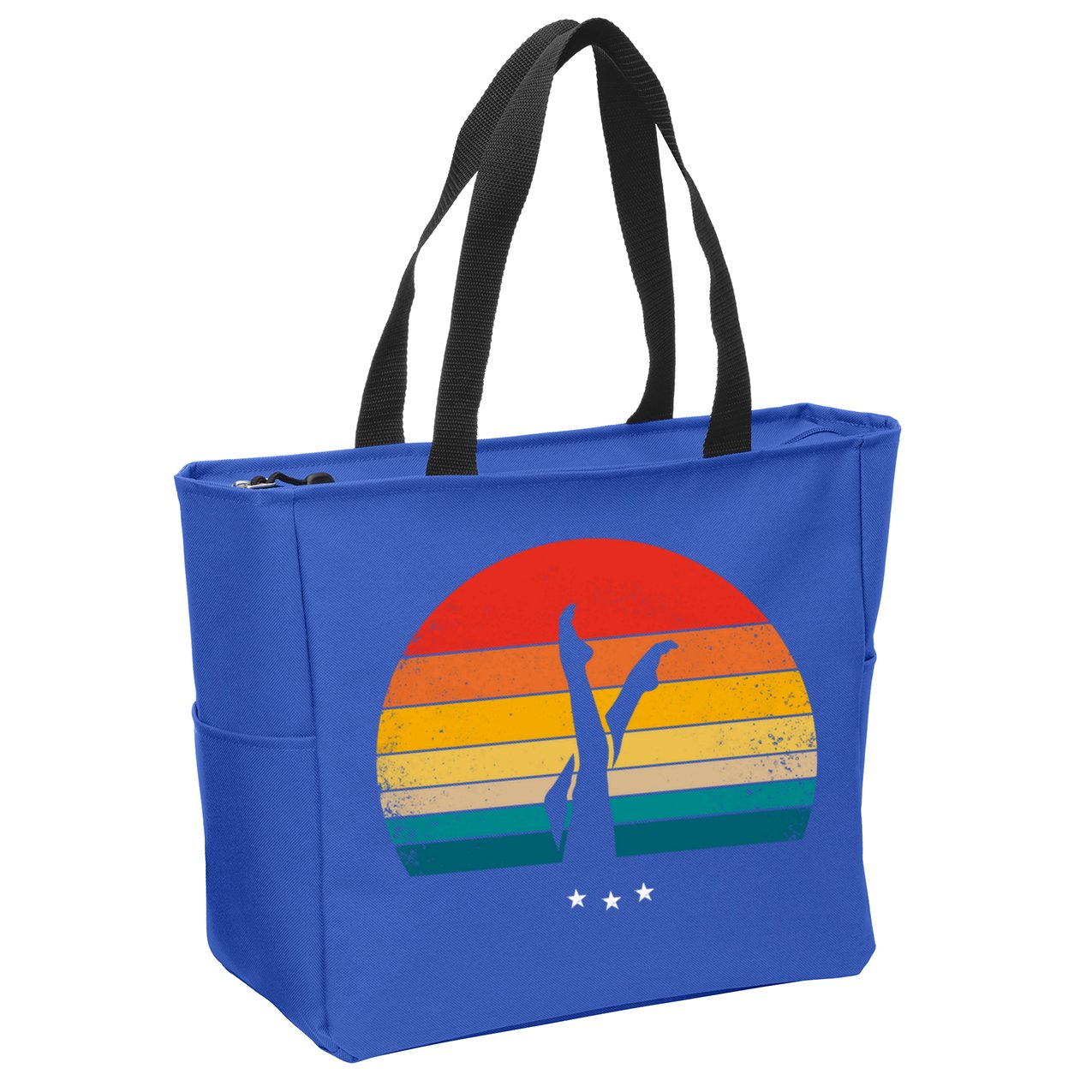 Synchronized Swimming Retro Gift Zip Tote Bag