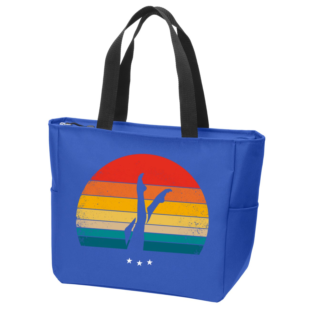 Synchronized Swimming Retro Gift Zip Tote Bag