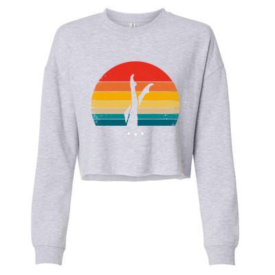 Synchronized Swimming Retro Gift Cropped Pullover Crew