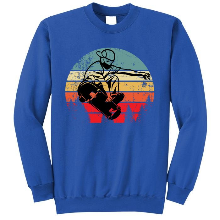 Skateboarding Skateboard Retro Vintage Sunset Hip Gift Sweatshirt