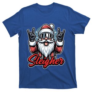 Sleigher Santa Rock And Roll Christmas Holiday Santa Gift T-Shirt