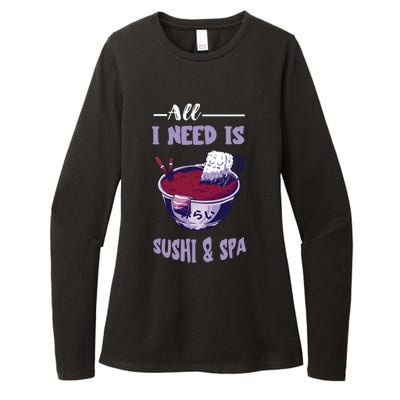 Sushi Spa Ra Bowl Japanese Foodie Asian Food Sushi Lover Gift Womens CVC Long Sleeve Shirt