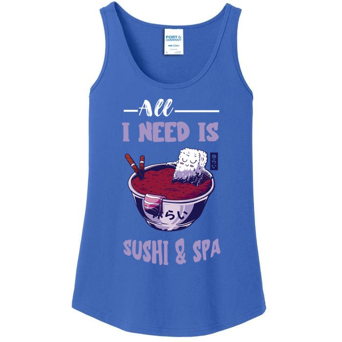 Sushi Spa Ra Bowl Japanese Foodie Asian Food Sushi Lover Gift Ladies Essential Tank