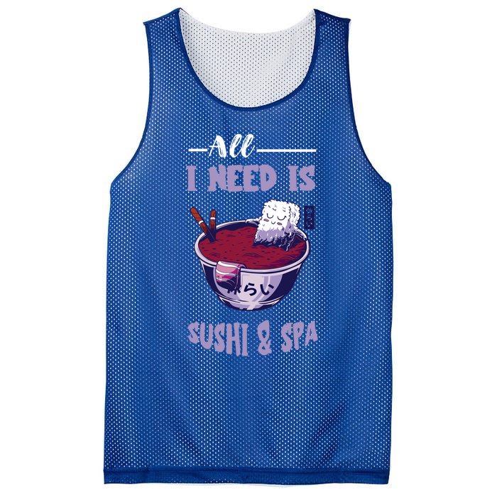 Sushi Spa Ra Bowl Japanese Foodie Asian Food Sushi Lover Gift Mesh Reversible Basketball Jersey Tank