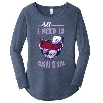 Sushi Spa Ra Bowl Japanese Foodie Asian Food Sushi Lover Gift Women's Perfect Tri Tunic Long Sleeve Shirt