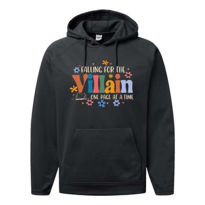 Spicy Smut Reader Falling For The Villain One Page At A Time Performance Fleece Hoodie