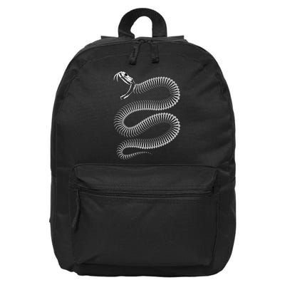 Snake Skeleton Reptile Python Cobra Herpetologist 16 in Basic Backpack