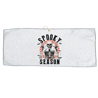 Spooky Season Retro Halloween Large Microfiber Waffle Golf Towel