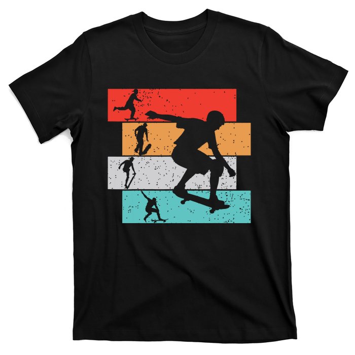 Skater Skateboarder Retro Skateboard Boy T-Shirt