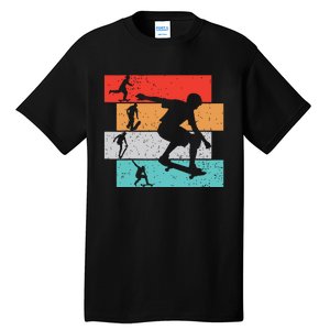 Skater Skateboarder Retro Skateboard Boy Tall T-Shirt