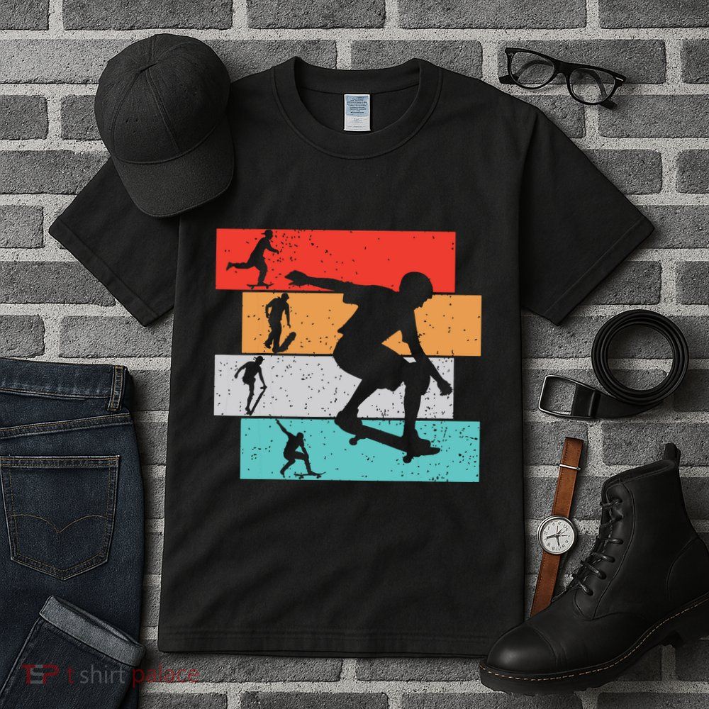 Skater Skateboarder Retro Skateboard Boy Tall T-Shirt