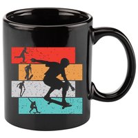 Skater Skateboarder Retro Skateboard Boy 11oz C Handle Ceramic Mug