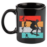 Skater Skateboarder Retro Skateboard Boy 11oz C Handle Ceramic Mug