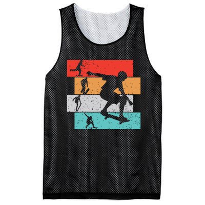 Skater Skateboarder Retro Skateboard Boy Mesh Reversible Basketball Jersey Tank