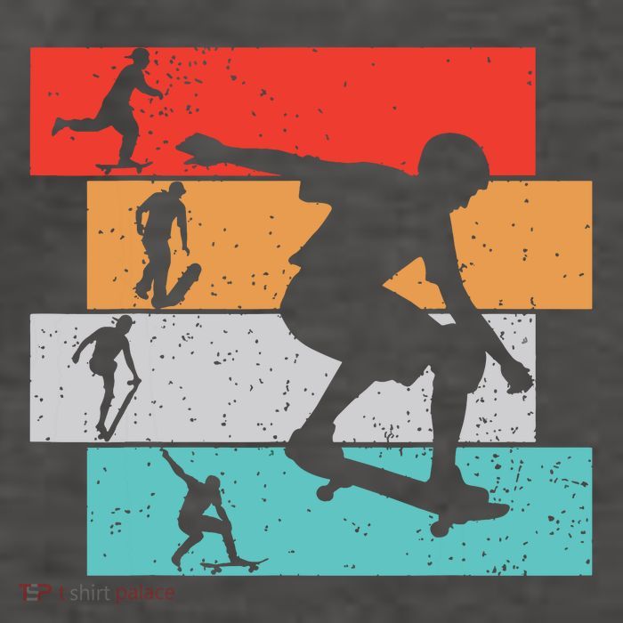 Skater Skateboarder Retro Skateboard Boy Vector Backpack