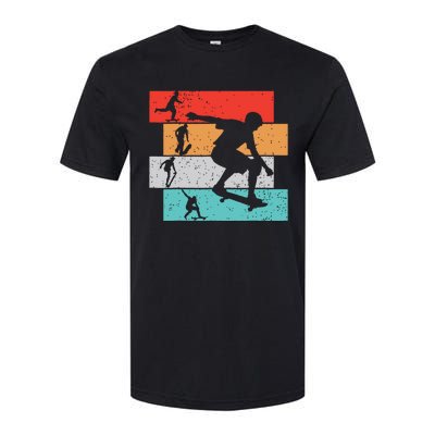 Skater Skateboarder Retro Skateboard Boy Softstyle® CVC T-Shirt