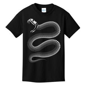 Snake Skeleton Reptile Python Cobra Herpetologist Kids T-Shirt